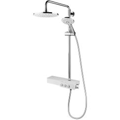 FDesign Tempra ensemble de douche mural oui chrome-blanc FD5-TMP-7U-13