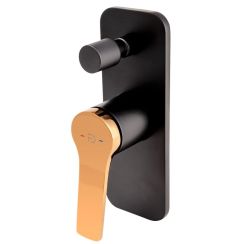 FDesign Seppia mitigeur bain-douche encastrée noir FD1-SPA-7P-25