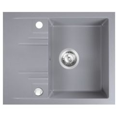 FDesign Carioca évier en granit 58x48 cm gris/graphite/onyx FD9-12-4858-44