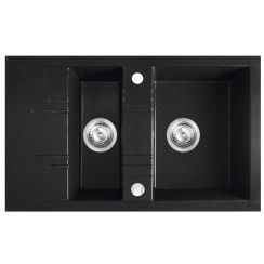 FDesign Carioca évier en granit 79x48 cm gris/graphite/onyx FD9-15-4879-22