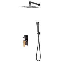 FDesign Seppia ensemble de douche encastré oui noir FD1-SPA-7PSET-25