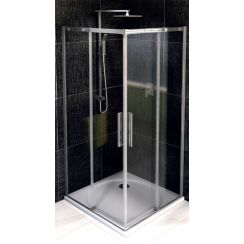 Polysan Altis Line cabine de douche 80x80 cm carrée chrome brillant/verre transparent AL1580C