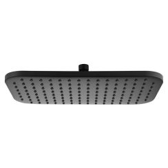 Aqualine douche à effet de pluie 35x20 cm rectangulaire noir SC296
