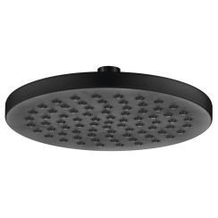 Aqualine douche à effet de pluie 20x20 cm circulaitre noir SC120