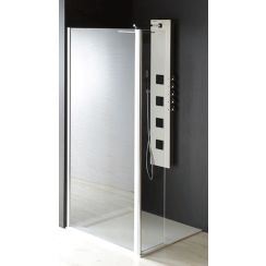 Polysan Modular Shower paroi de douche 100 cm chrome brillant/verre transparent MS3A-100
