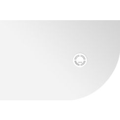 Polysan Flexia receveur de douche semi-circulaire 120x80 cm blanc 91281