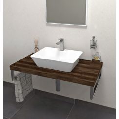 Sapho Avice plan de travail 100x49.5 cm Chêne AV1011