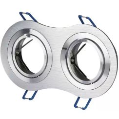 V-TAC spot encastré 2x W aluminium 3602