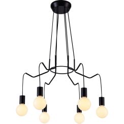 Candellux Basso lampe suspendue 6x40 W noir 36-71033