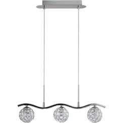 Candellux Starlet lampe suspendue 3x40 W chrome-transparent 33-85743