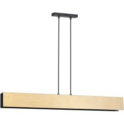 Emibig Carlo lampe suspendue 4x15 W noir-bois 610/4