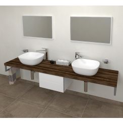 Sapho Avice plan de travail 230x49.5 cm Chêne AV2311