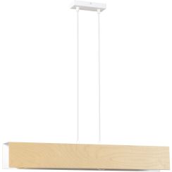 Emibig Carlo lampe suspendue 3x15 W blanc-bois 611/3