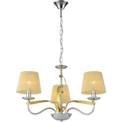 Candellux Diva lampe suspendue 3x40 W chrome-doré 33-55057
