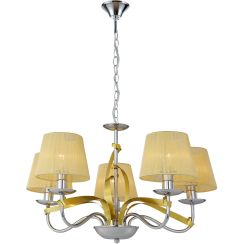 Candellux Diva lampe suspendue 5x40 W chrome-doré 35-55064