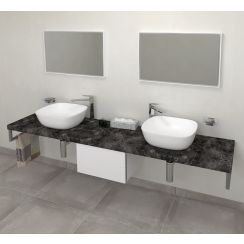 Sapho Avice plan de travail 230x49.5 cm graphite AV239