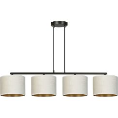 Emibig Hilde lampe suspendue 4x15 W blanc-noir-doré 1052/4