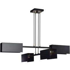 Emibig Tolos lampe suspendue 4x15 W noir 633/4