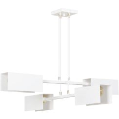 Emibig Tolos lampe suspendue 4x15 W blanc 634/4