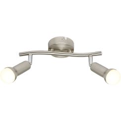Candellux Arc plafonnier 2x40 W nickel 92-63298