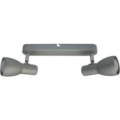 Candellux Picardo plafonnier 2x40 W gris 92-44211