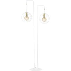 Emibig Albio lampadaire 2x15 W blanc-doré 145/LP2