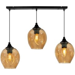 Candellux Aspa lampe suspendue 3x40 W noir-marron 33-00606