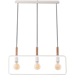 Candellux Frame lampe suspendue 3x60 W blanc-bois 33-73532