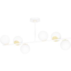 Emibig Floki plafonnier 6x10 W blanc-doré 1023/6