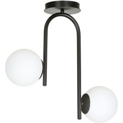 Emibig Kalf plafonnier 2x10 W noir 1030/2