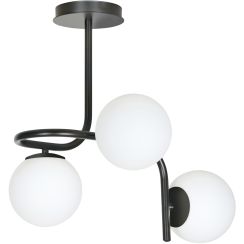Emibig Kalf plafonnier 3x10 W noir 1030/3