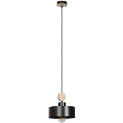 Emibig Tuniso lampe suspendue 1x15 W noir-bois 582/1