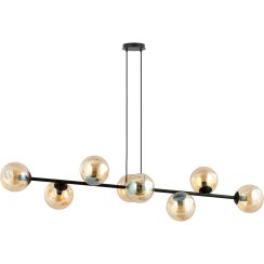 Emibig Rossi lampe suspendue x10 W noir-ambre 876/8