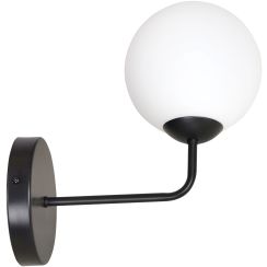 Emibig Selbi applique murale 1x10 W noir-laiteux 734/K1B