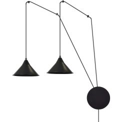 Emibig Abramo lampe suspendue 2x15 W noir 160/2