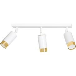 Emibig Hiro plafonnier 3x8 W blanc-doré 963/3