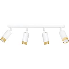 Emibig Hiro plafonnier 4x8 W blanc-doré 963/4