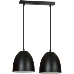 Emibig Lenox lampe suspendue 2x15 W blanc-noir 391/2