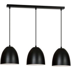 Emibig Lenox lampe suspendue 3x15 W blanc-noir 391/3