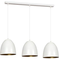 Emibig Lenox lampe suspendue 3x15 W blanc-doré 411/3