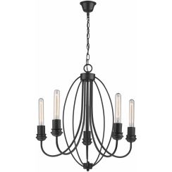 Light Prestige Canaria lampe suspendue 5x60 W noir LP-6704/5P