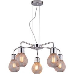 Candellux Gliva lampe suspendue 5x60 W chrome 35-58669