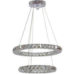 Candellux Lords lampe suspendue 2x24 W chrome 31-32515