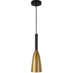 Light Prestige Solin lampe suspendue 1x60 W noir-doré LP-181/1PGD