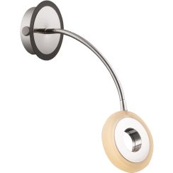 Candellux Arm applique murale 1x5 W noir-chrome 21-62628