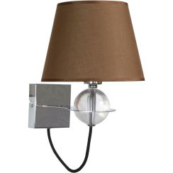 Candellux Tesoro applique murale 1x40 W chrome-marron 21-29539