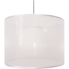 Candellux Chicago lampe suspendue 1x60 W blanc 31-24886