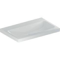Geberit iCon lavabo 75x48 cm rectangulaire à poser blanc brillant 501.848.00.7