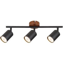 Rabalux Edmund plafonnier 3x25 W noir-bois 5297