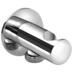 Sapho raccord coudé avec support chrome SG203
